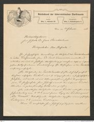 Nachlass Franz Steindachner, Brief von Ludwig Häusler an Franz Steindachner (14.02.1906), Inv.Nr. 207.01, Seite 1